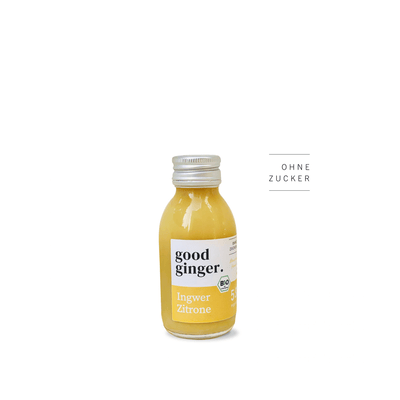 4x good ginger organic ginger shots - lemon
